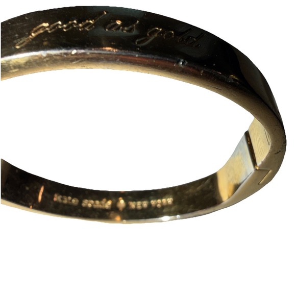 kate spade Jewelry - Kate Spade New York Good As Gold‎ Logo Bangle Bracelet Women's Fashion Jewelry